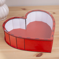 Копия Дерев'яна коробка серце 31 см