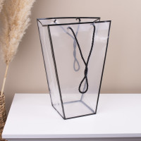 Пакет под цветы конусный прозрачный