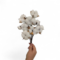 Искусственная ветка хлопка 25 см