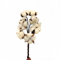 Искусственная ветка хлопка 25 см