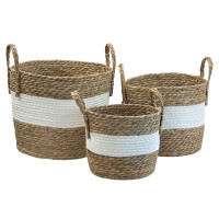 Набор корзин высоких натуральных (3шт.)